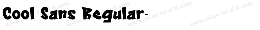 Cool Sans Regular字体转换